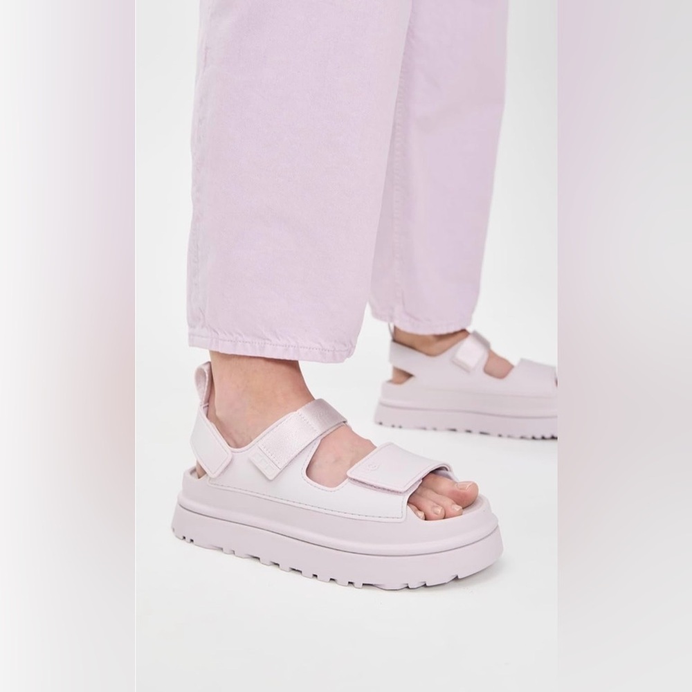 UGG Women’s GoldenGlow Sandals in Bay Fog 11 - Picture 7 of 15